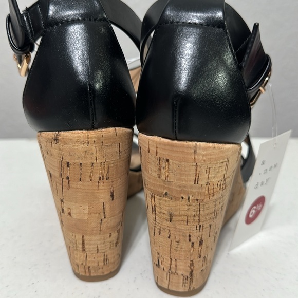 Brand New Black A New Day Ad213 Ceci Wedges size 6.5 - Picture 4 of 6